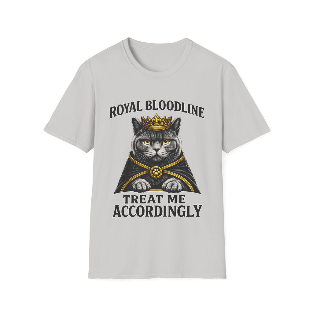 Royal Bloodline British Shorthair Cat Shirt – Treat Me Accordingly Funny Queen Cat Graphic Tee