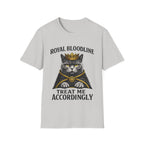 Royal Bloodline British Shorthair Cat Shirt – Treat Me Accordingly Funny Queen Cat Graphic Tee