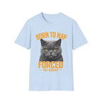 Born To Nap Forced To Exist Funny Cat T-Shirt