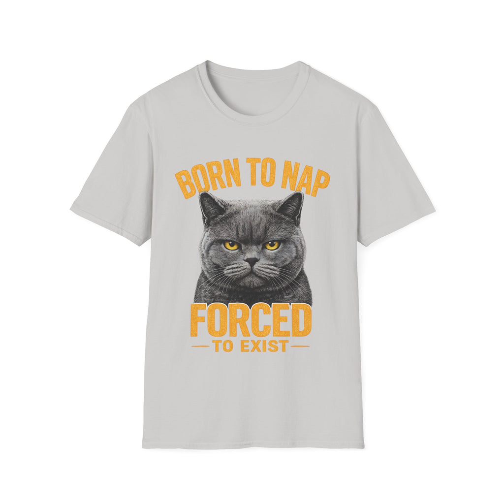 Born To Nap Forced To Exist Funny Cat T-Shirt