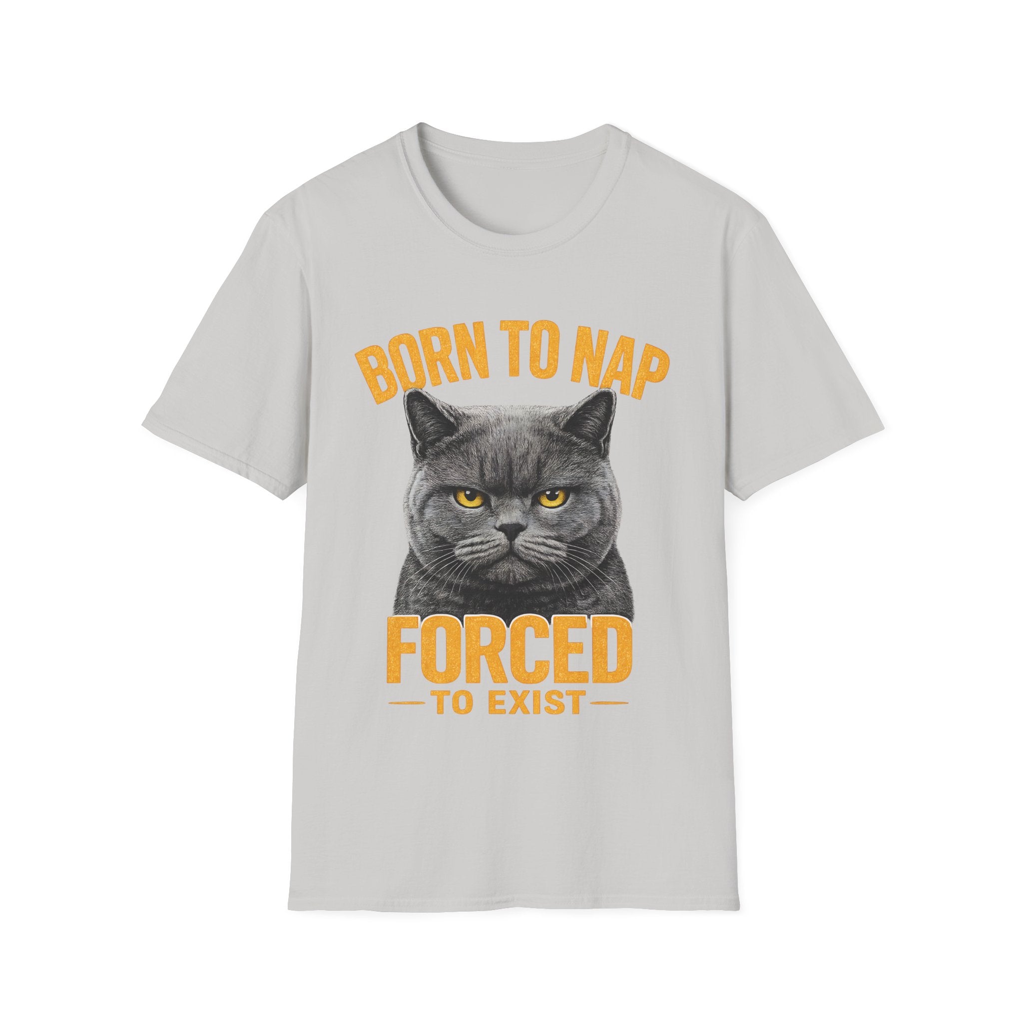 Born To Nap Forced To Exist Funny Cat T-Shirt
