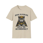 Royal Bloodline British Shorthair Cat Shirt – Treat Me Accordingly Funny Queen Cat Graphic Tee