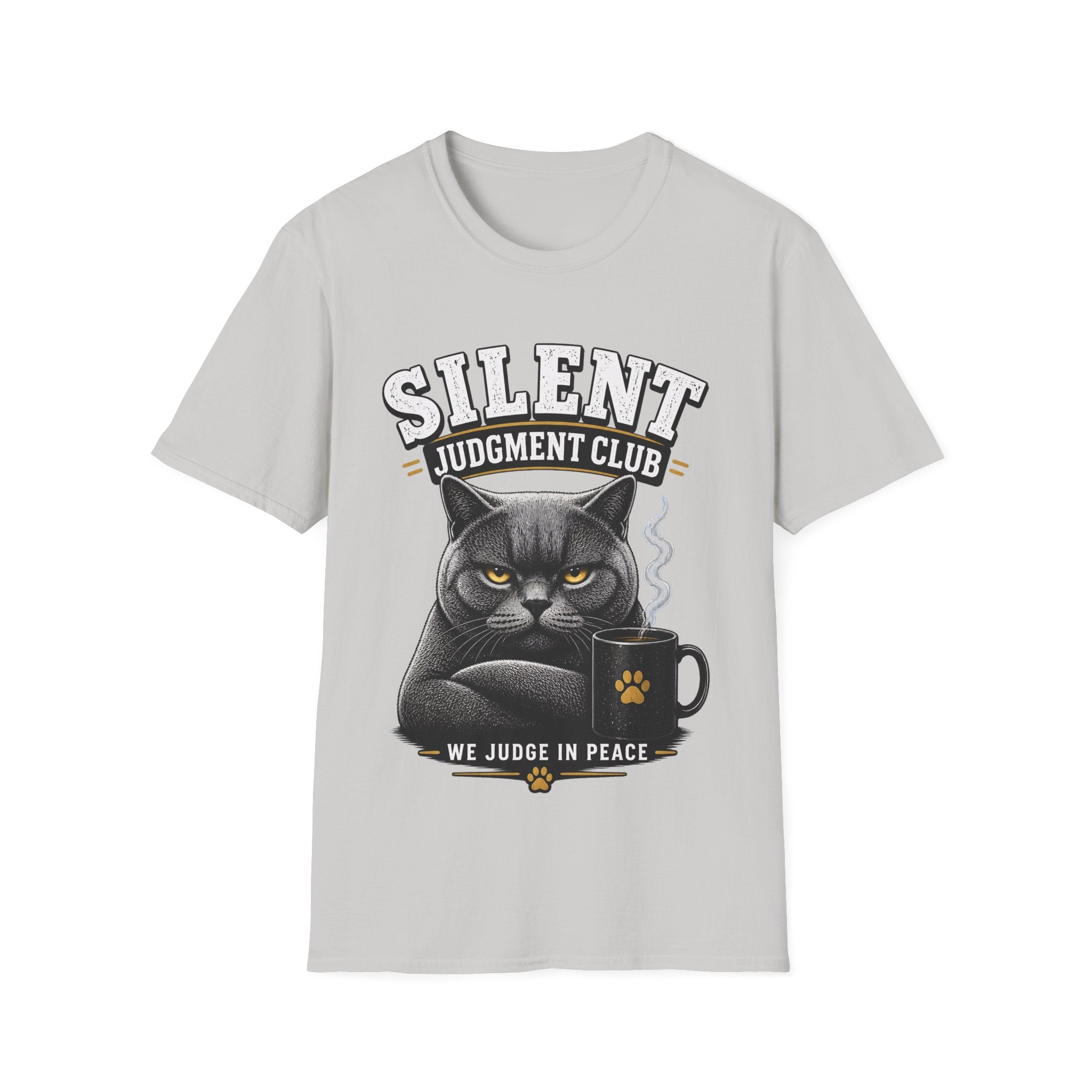 British Shorthair Cat “We Judge in Peace” Tee