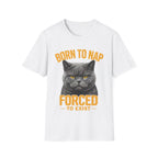 Born To Nap Forced To Exist Funny Cat T-Shirt