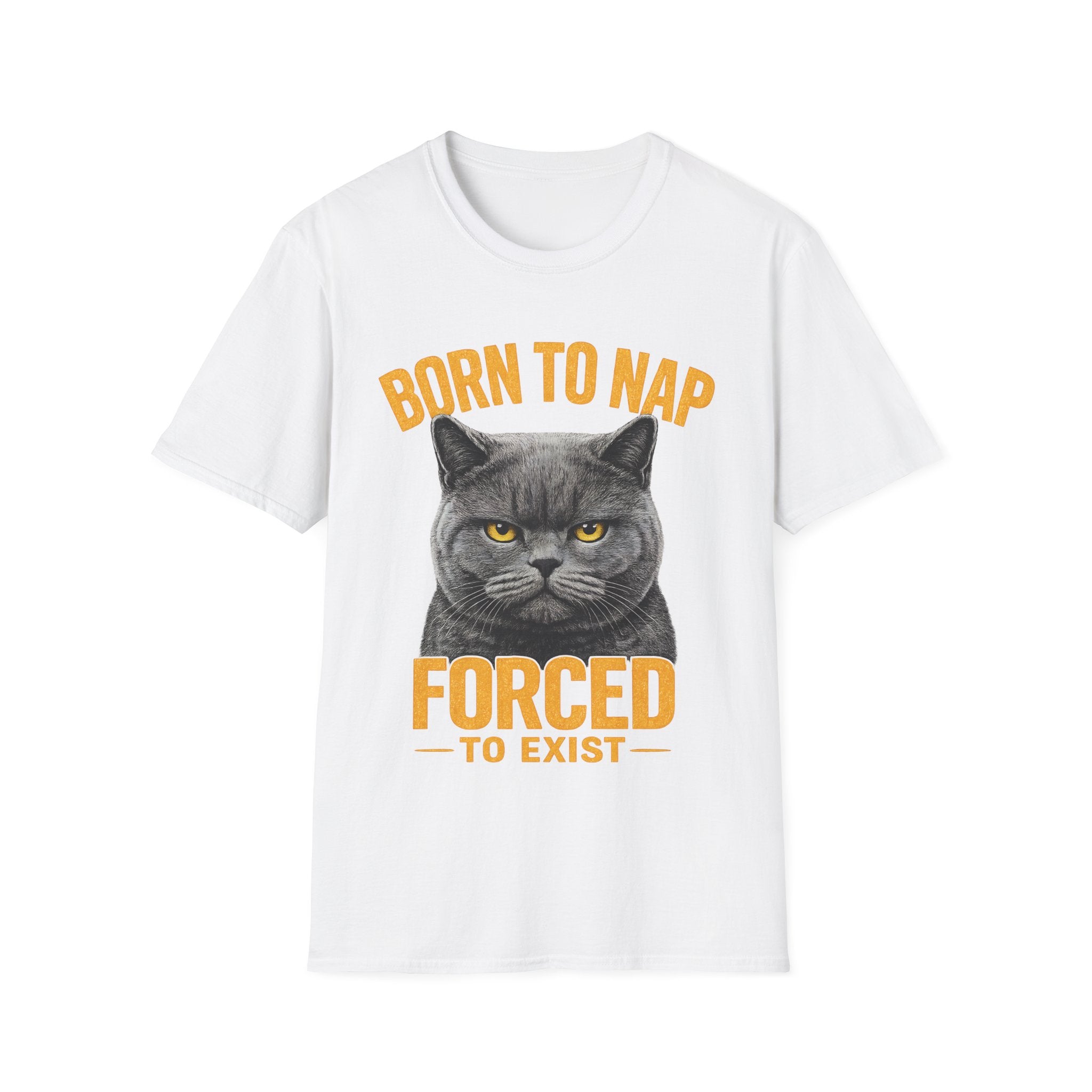Born To Nap Forced To Exist Funny Cat T-Shirt