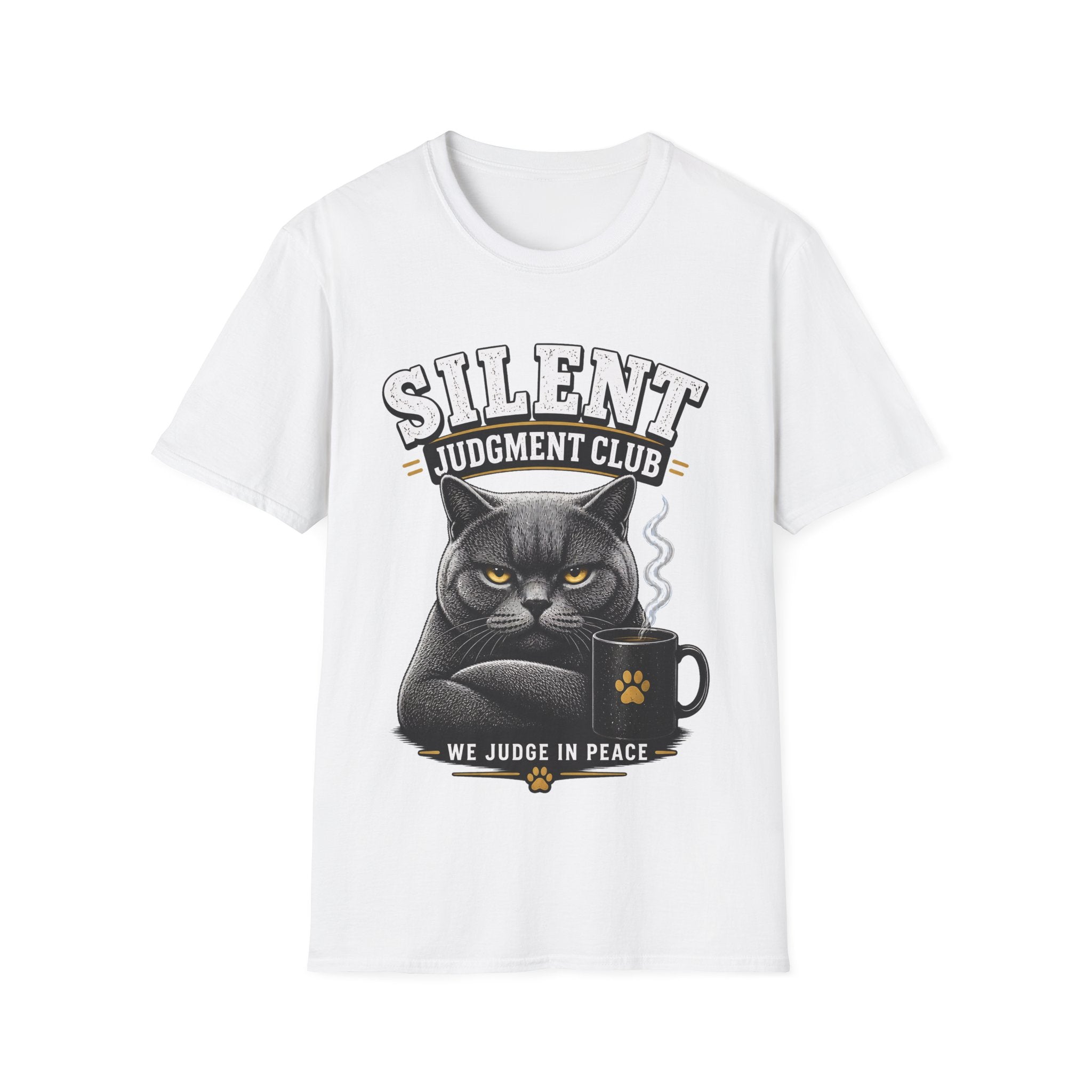 British Shorthair Cat “We Judge in Peace” Tee