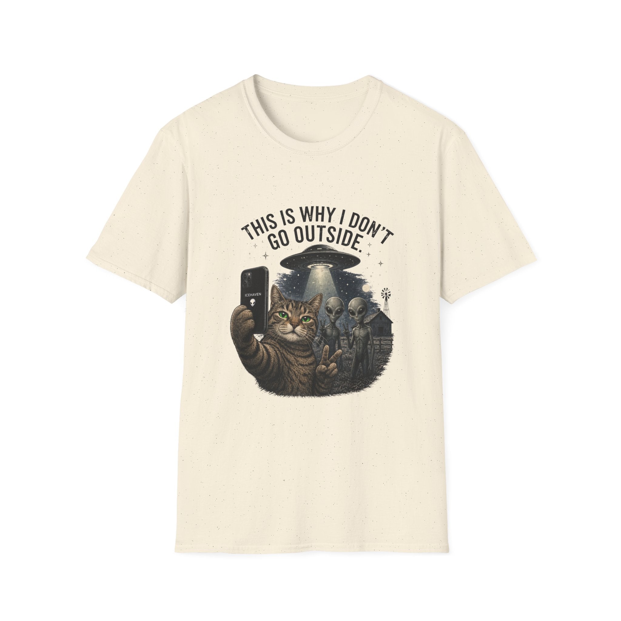 This Is Why I Don't Go Outside - Cat Alien T-Shirt