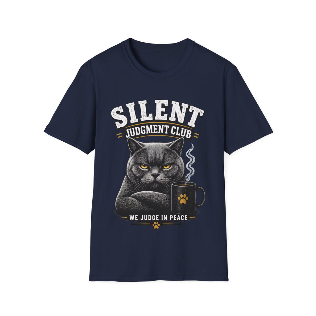 British Shorthair Cat “We Judge in Peace” Tee