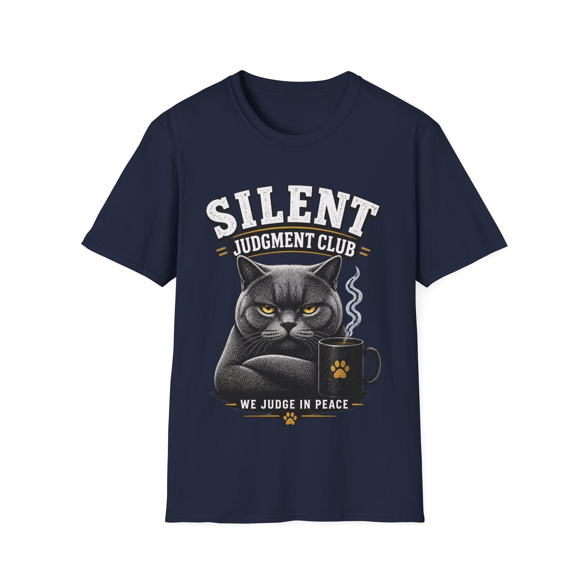 British Shorthair Cat “We Judge in Peace” Tee