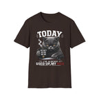 British Shorthair Cat “Today I’ve Already Used Up My Nice” Funny Cat Lover Graphic Tee