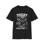 British Shorthair Cat “Today I’ve Already Used Up My Nice” Funny Cat Lover Graphic Tee