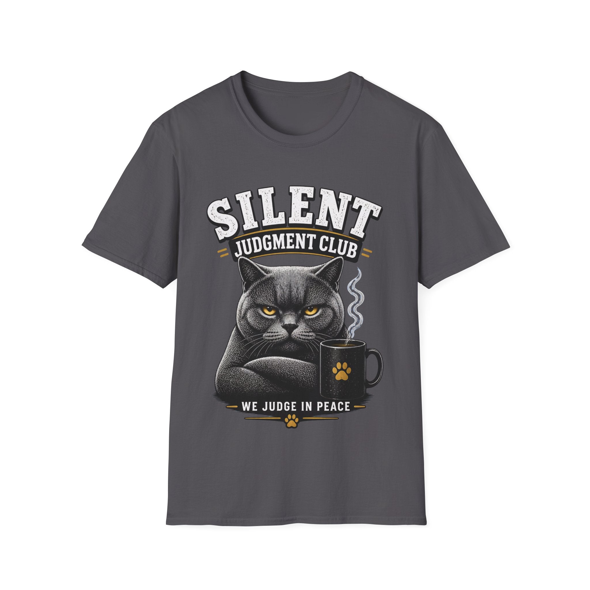 British Shorthair Cat “We Judge in Peace” Tee