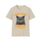 Born To Nap Forced To Exist Funny Cat T-Shirt