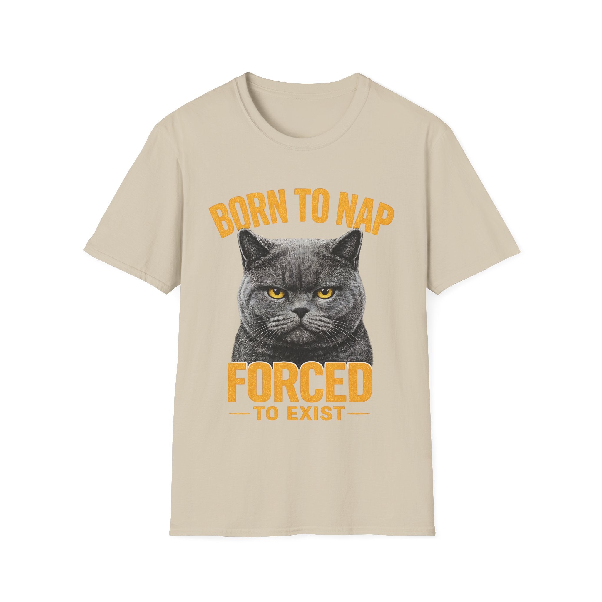 Born To Nap Forced To Exist Funny Cat T-Shirt