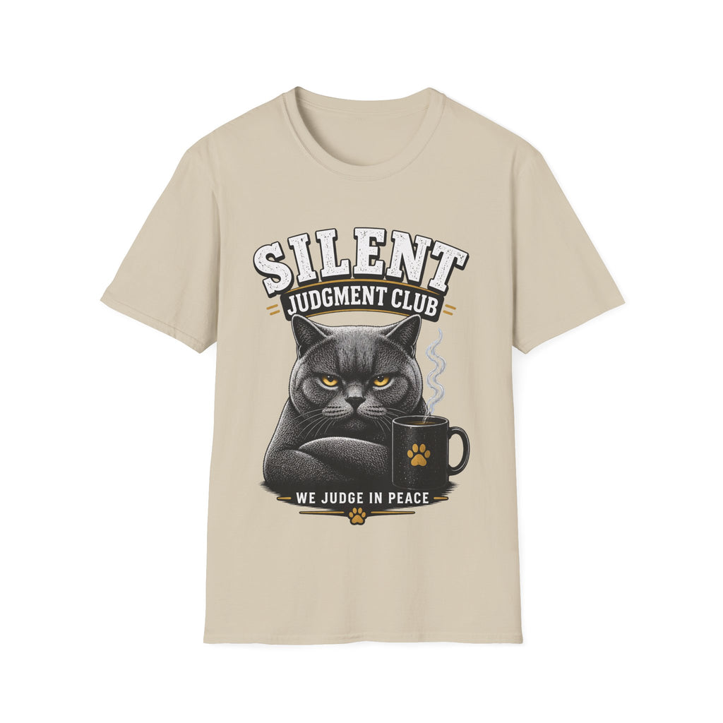 British Shorthair Cat “We Judge in Peace” Tee