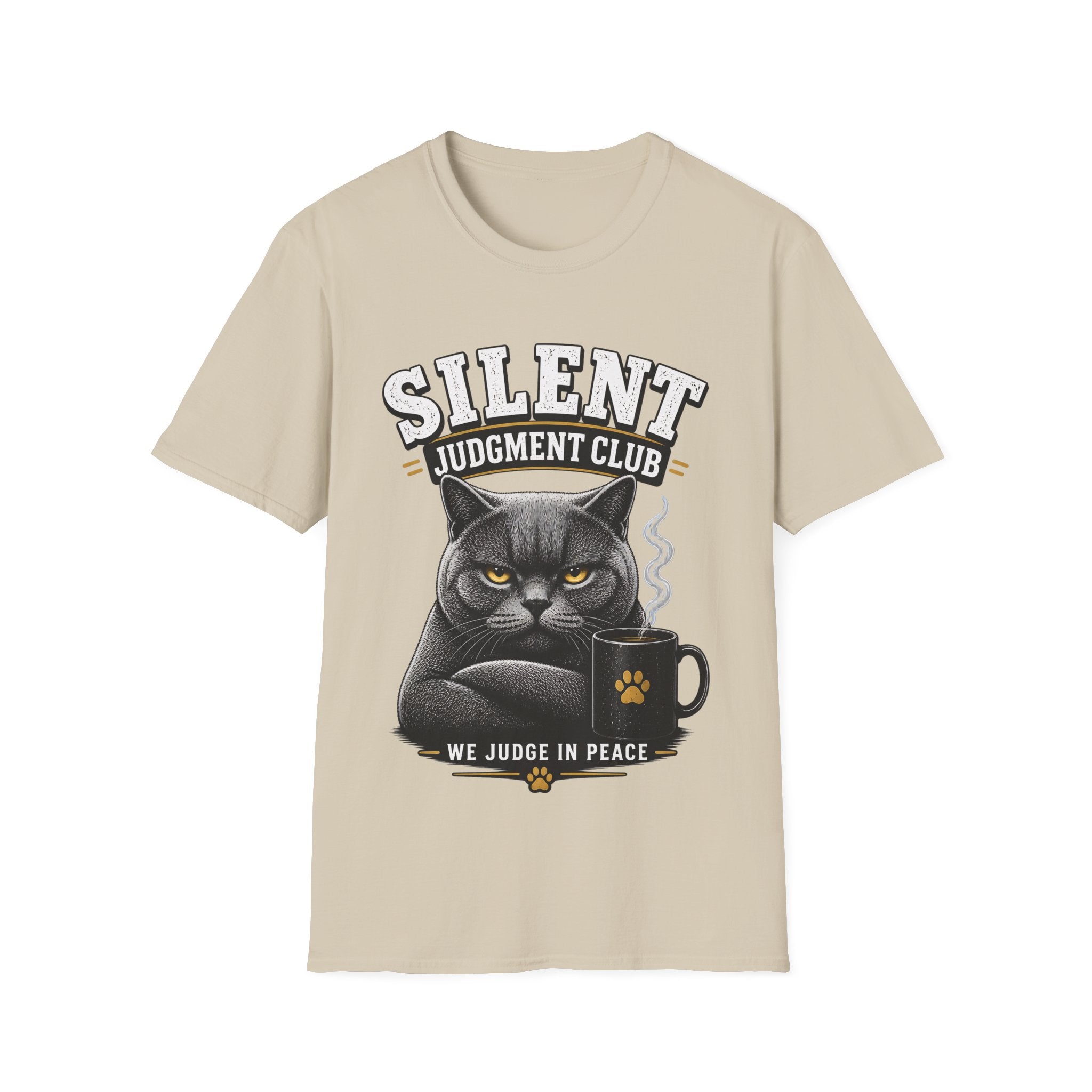 British Shorthair Cat “We Judge in Peace” Tee