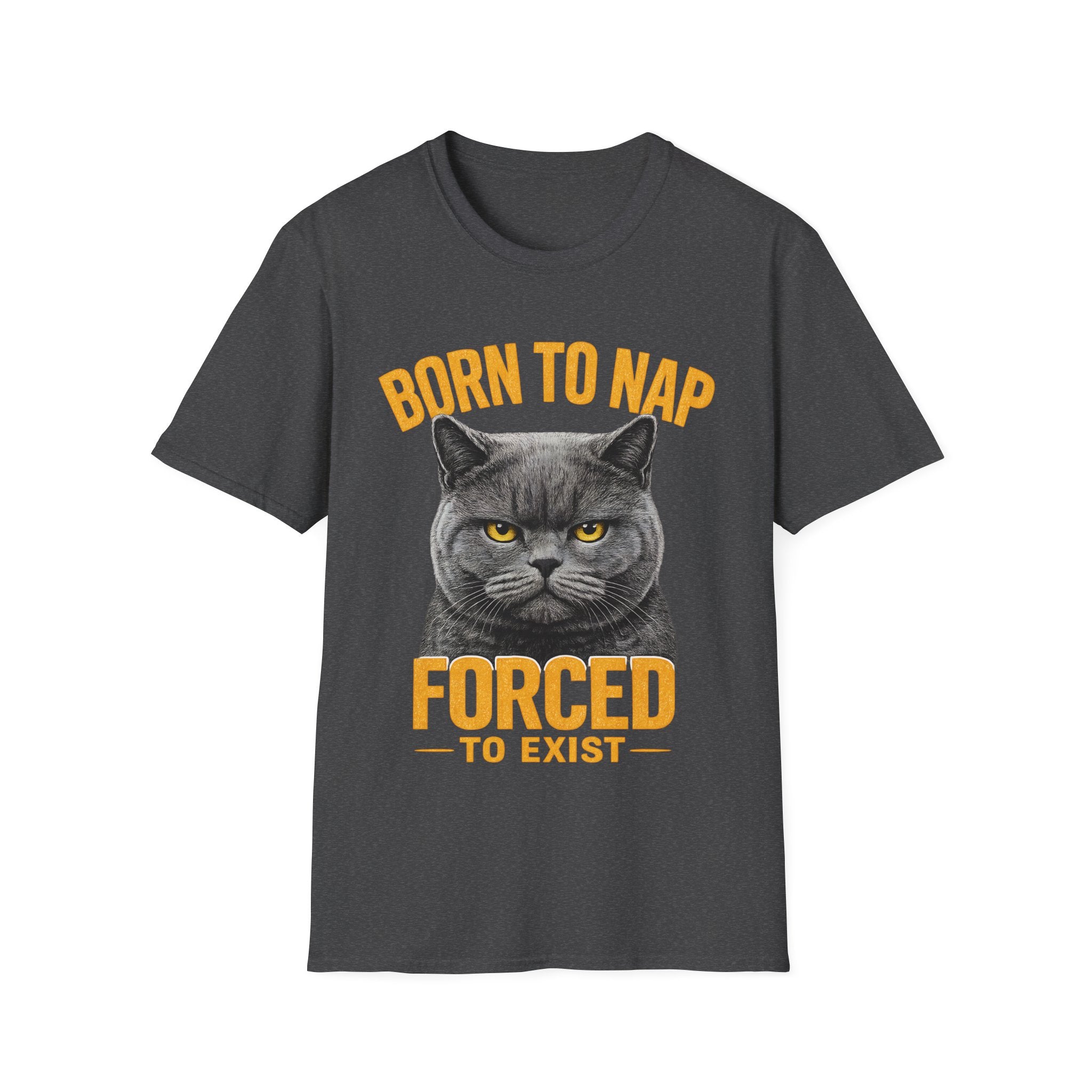 Born To Nap Forced To Exist Funny Cat T-Shirt